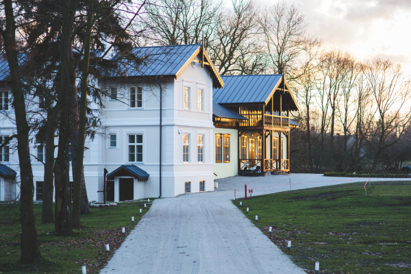 a view of a luxury celebrity home