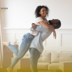 Homebuyers moving into their new home.